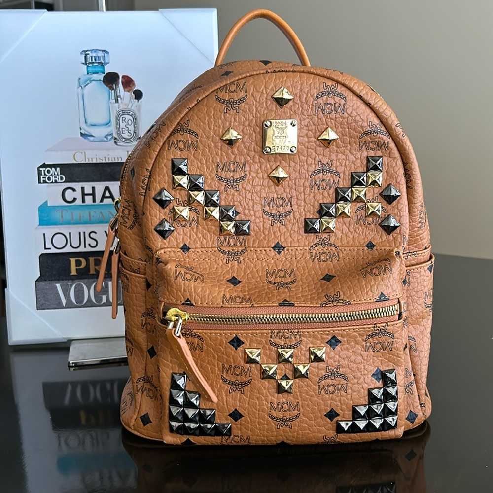 MCM Stark Studded Visetos Backpack